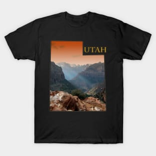 Utah State Outline - Zion National Park T-Shirt